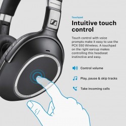 Sennheiser PXC 550 WIRELESS Bluetooth Active Noise Cancelling Headset With Mic
